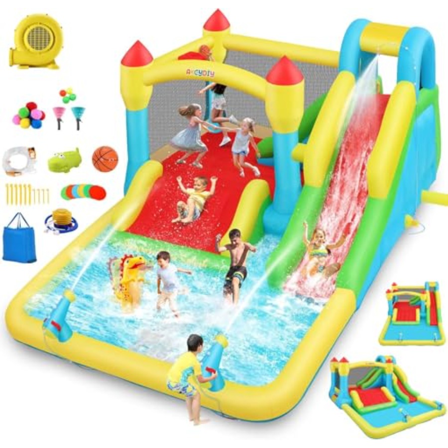 Kids Outdoor Water Slide - Structure gonflable aquatique intérieure/extérieure pour enfants