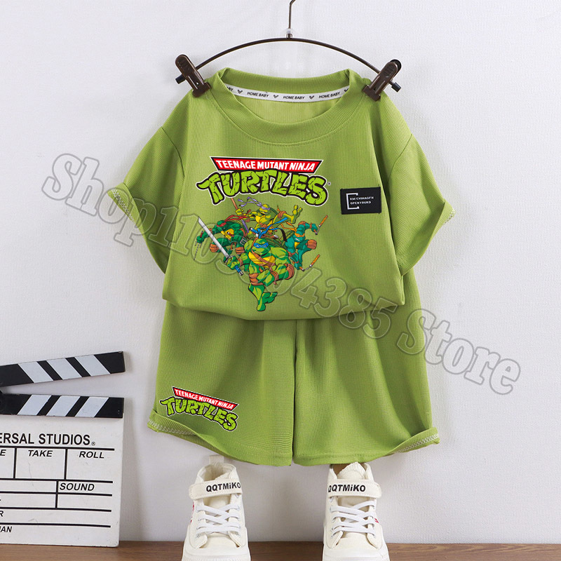 Kids Outdoor Ninja Set - Ensemble t-shirt et short Teenage Mutant