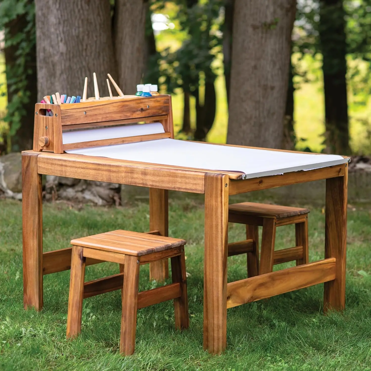 Kids Outdoor Chair And Table - Ensemble table et tabourets d'extérieur Acadia