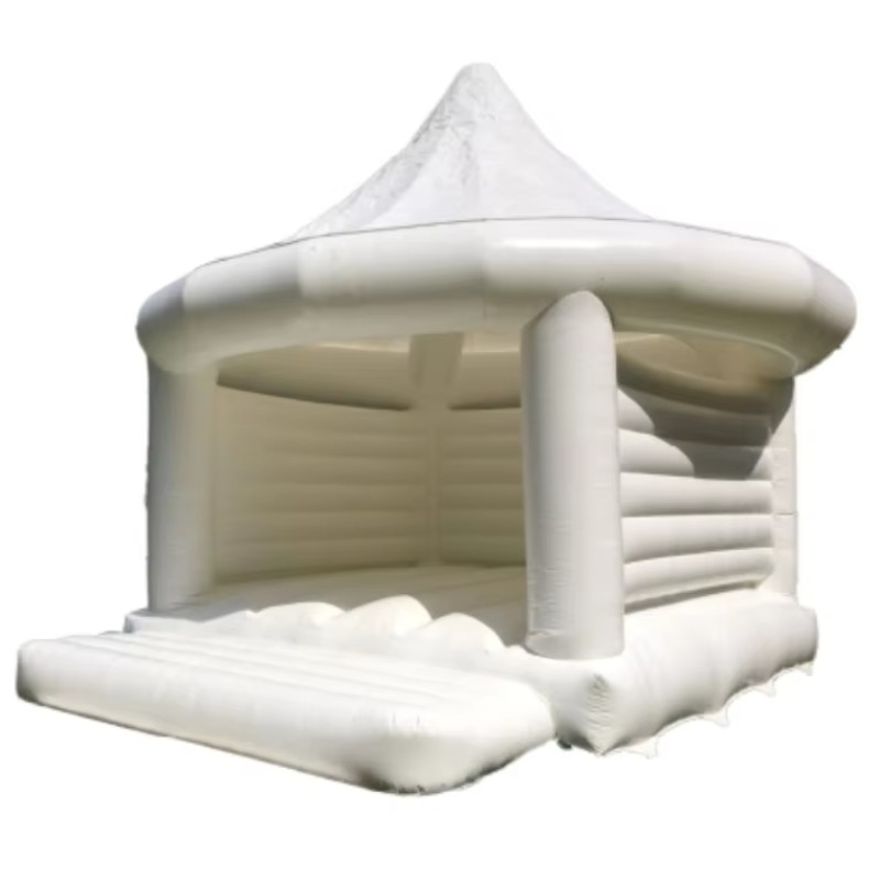 Kids Outdoor Ball - Château gonflable blanc pour mariage, jeux