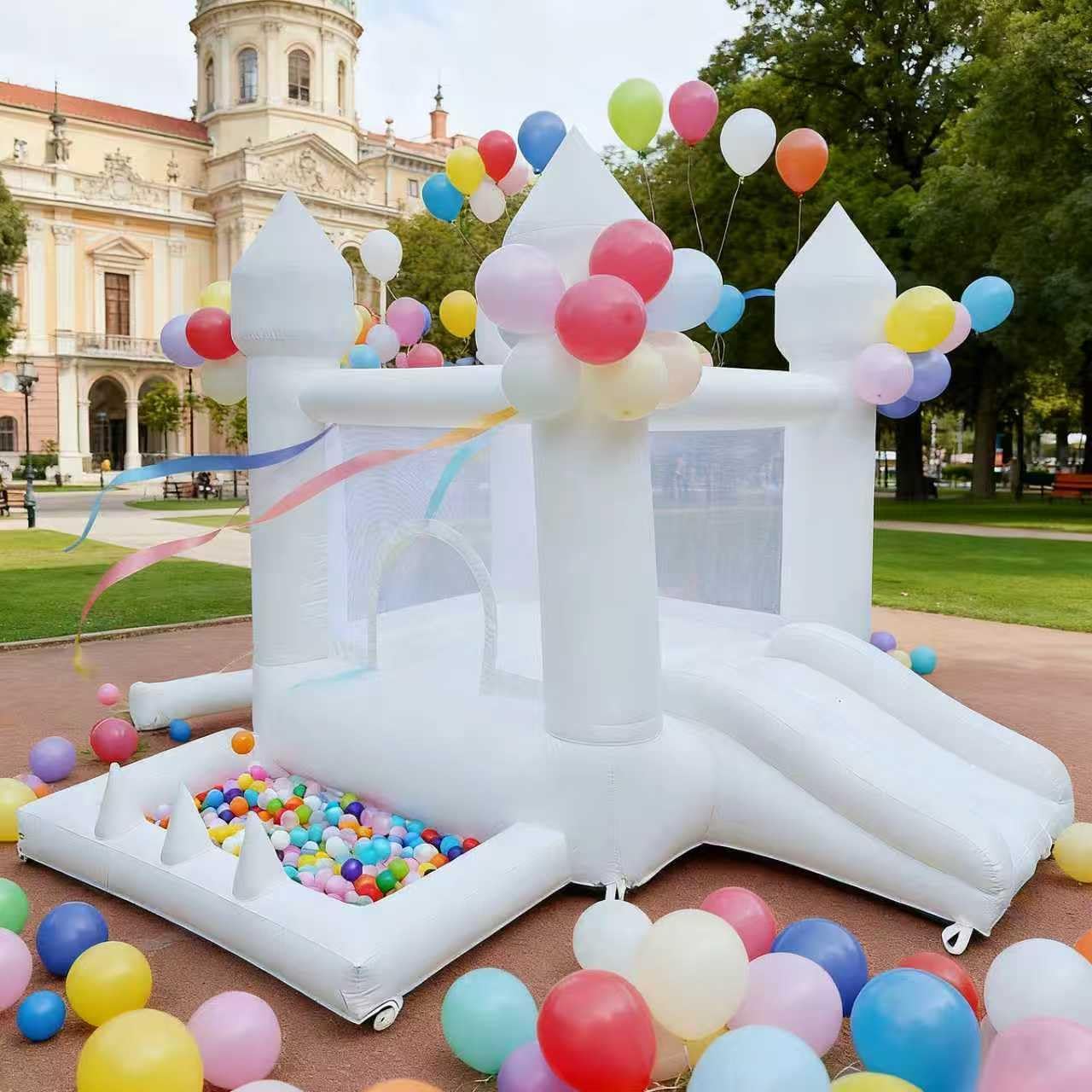 Kids Outdoor Ball - Château gonflable blanc, château gonflable intérieur