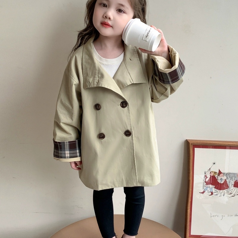 Kids Outdoor Clothing - Manteau coupe-vent en coton pour filles,