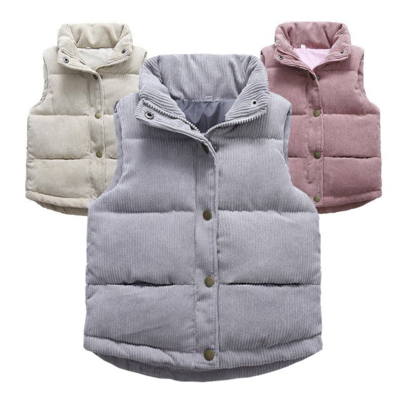 Kids Outdoor Clothing - Gilets en velours côtelé pour enfants,