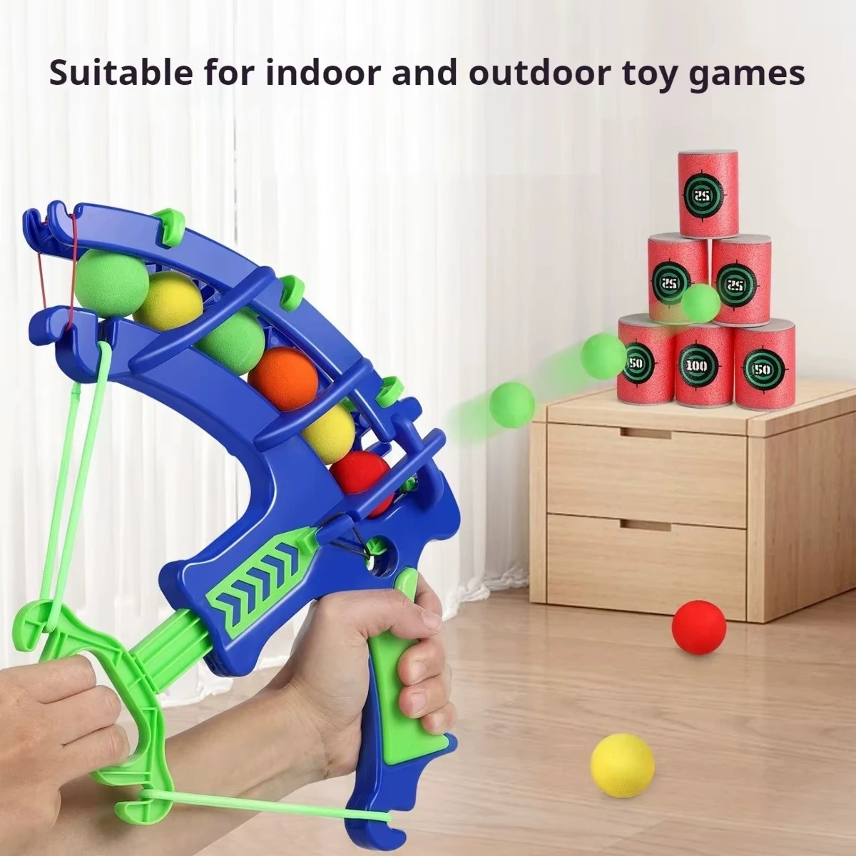 Kids Outdoor Games For Party - Pistolet à bulles automatique avec cible