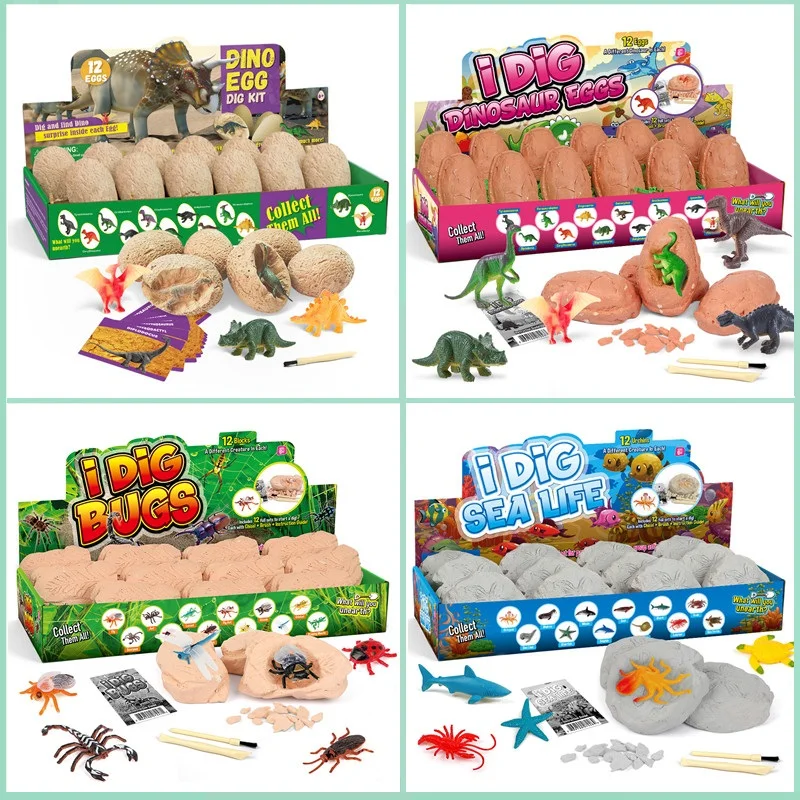 Kids Outdoor Digger - Kit de fouilles archéologiques d'œufs de
