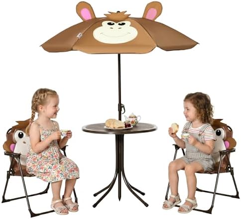 Kids Outdoor Chair And Table - Ensemble table et chaises pour enfants,