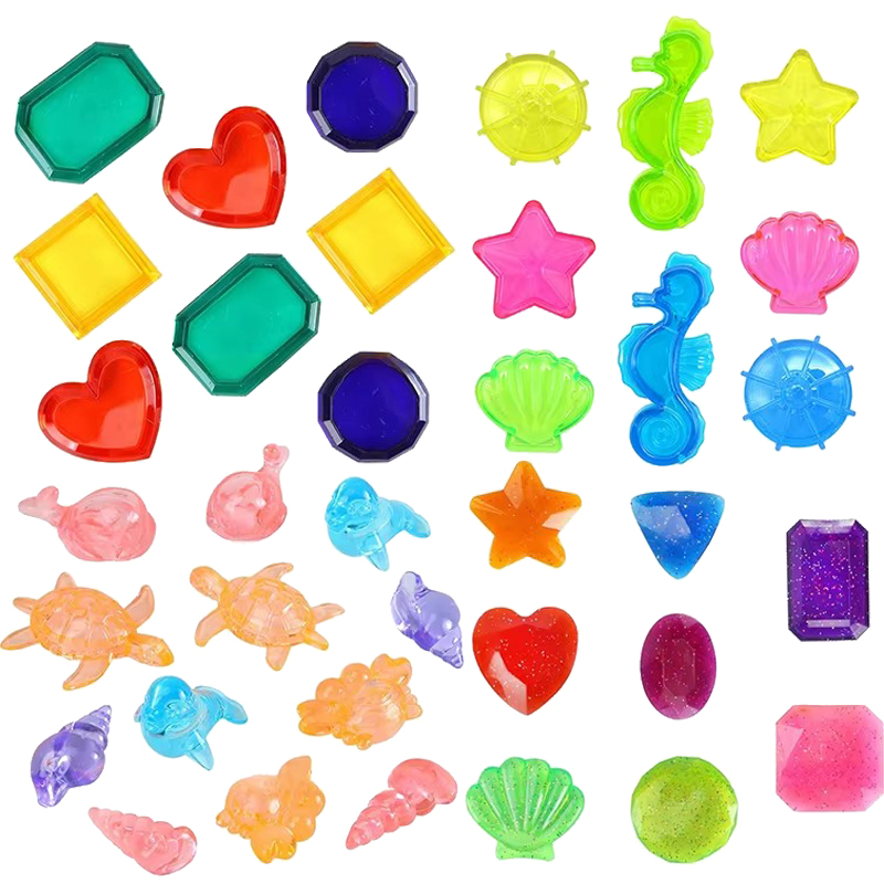 Kids Outdoor Yard Games - Jouet de pierres précieuses en plastique