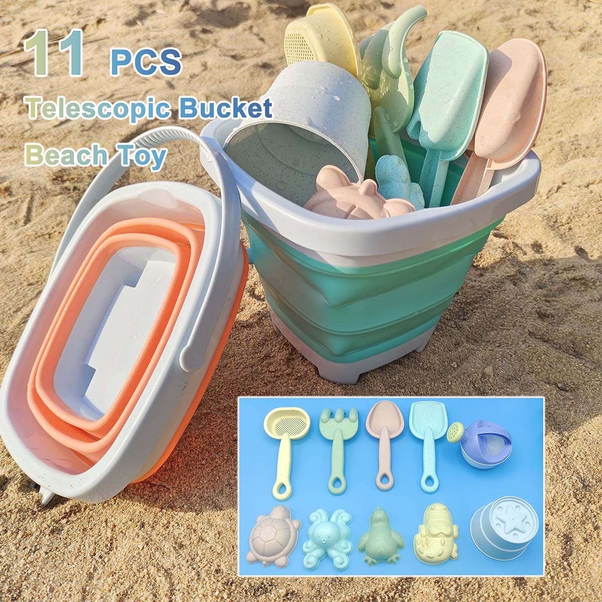 Kids Outdoor Sandbox - Ensemble de 11 jouets de plage