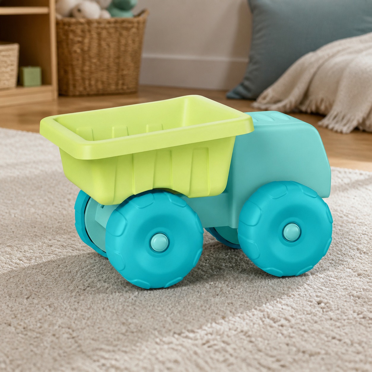 Kids Outdoor Sandbox - Camion benne jouet de plage, véhicule
