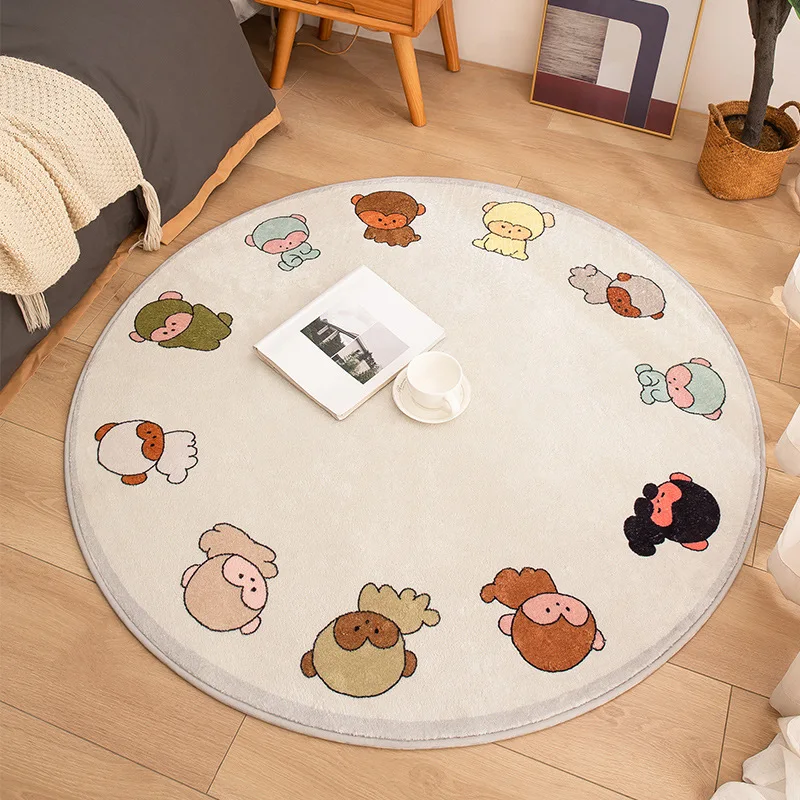 Tapis rond d'animaux mignons d - Kids Outdoor Chair And Table avis et prix
