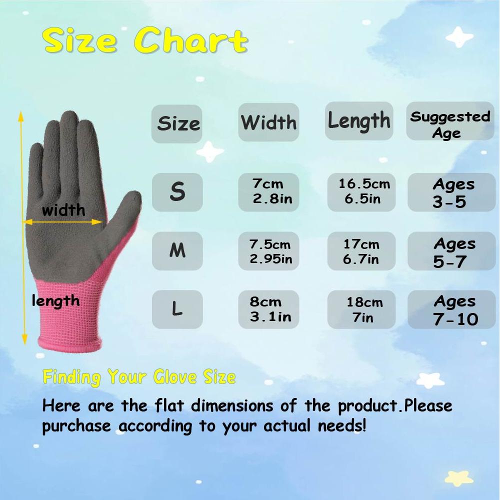 4 paires de gants en latex pou - Kids Outdoor Gloves avis et prix