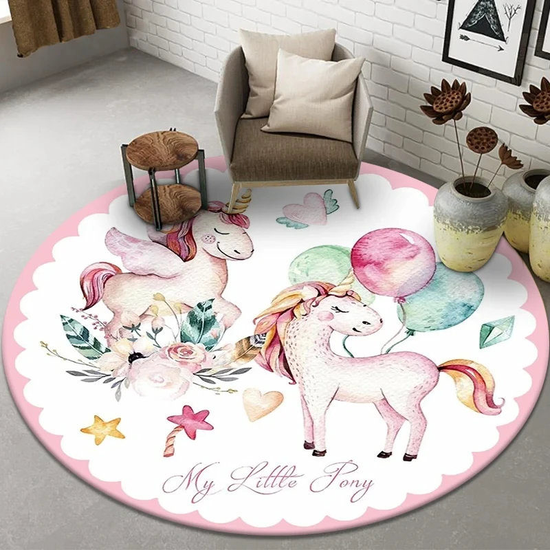 Tapis rond licorne de dessin a - Kids Unicorn Outdoor Chair avis et prix