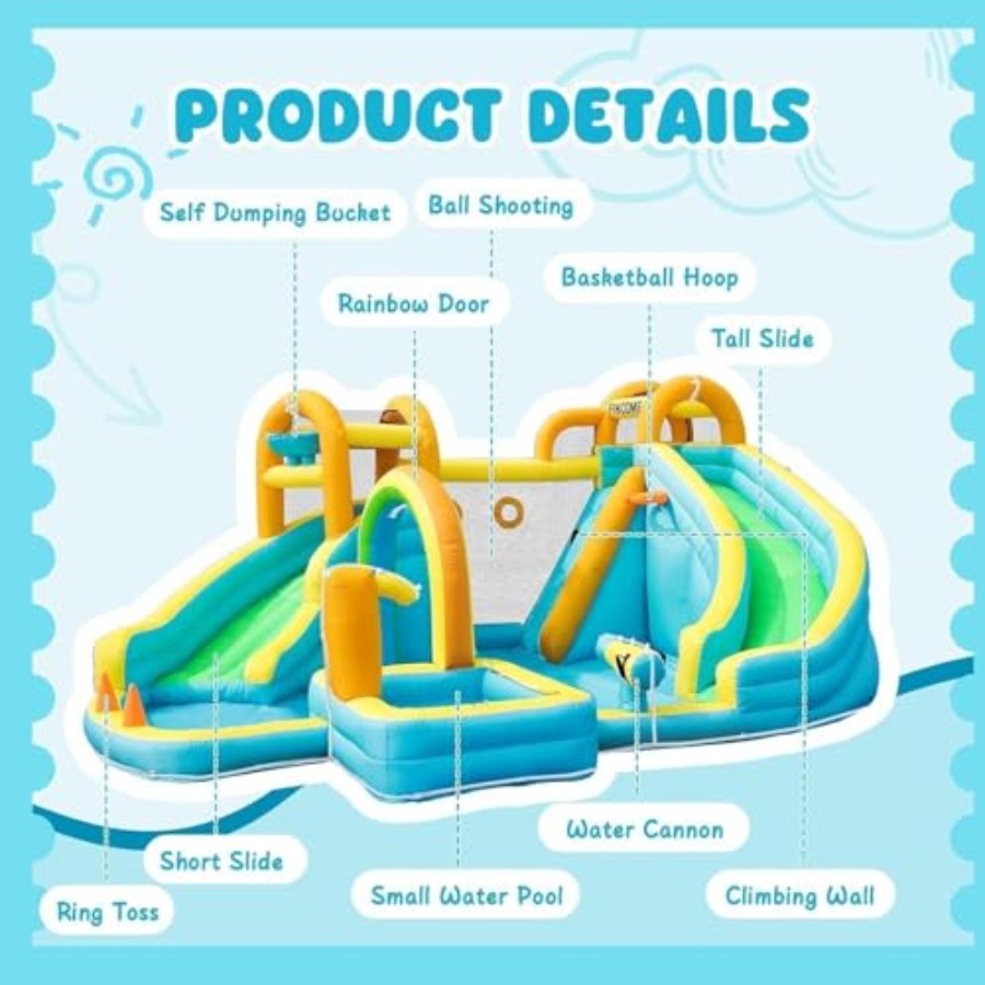 Parc aquatique gonflable extér - Kids Outdoor Water Slide avis et prix