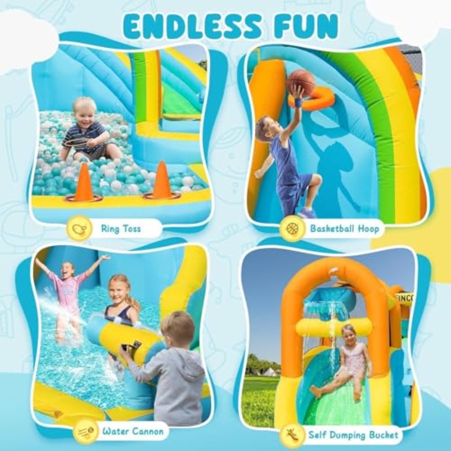 Parc aquatique gonflable extér - Kids Outdoor Water Slide avis et prix