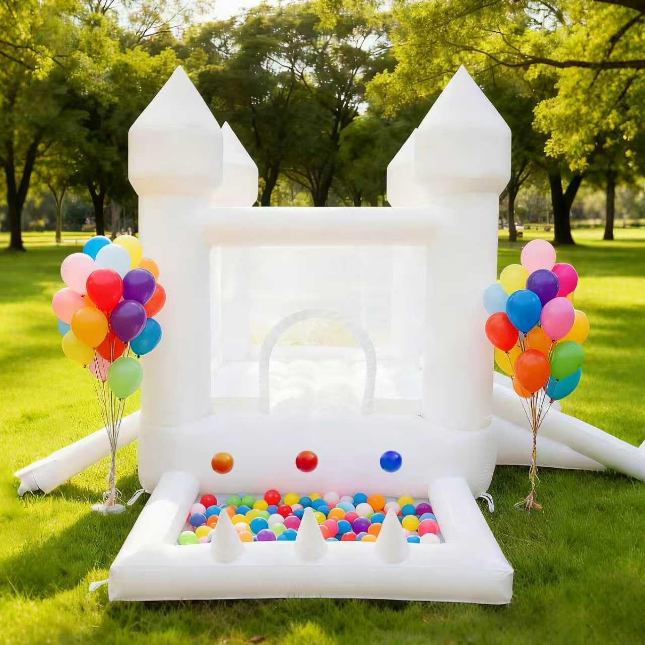 Château gonflable blanc, châte - Kids Outdoor Ball avis et prix