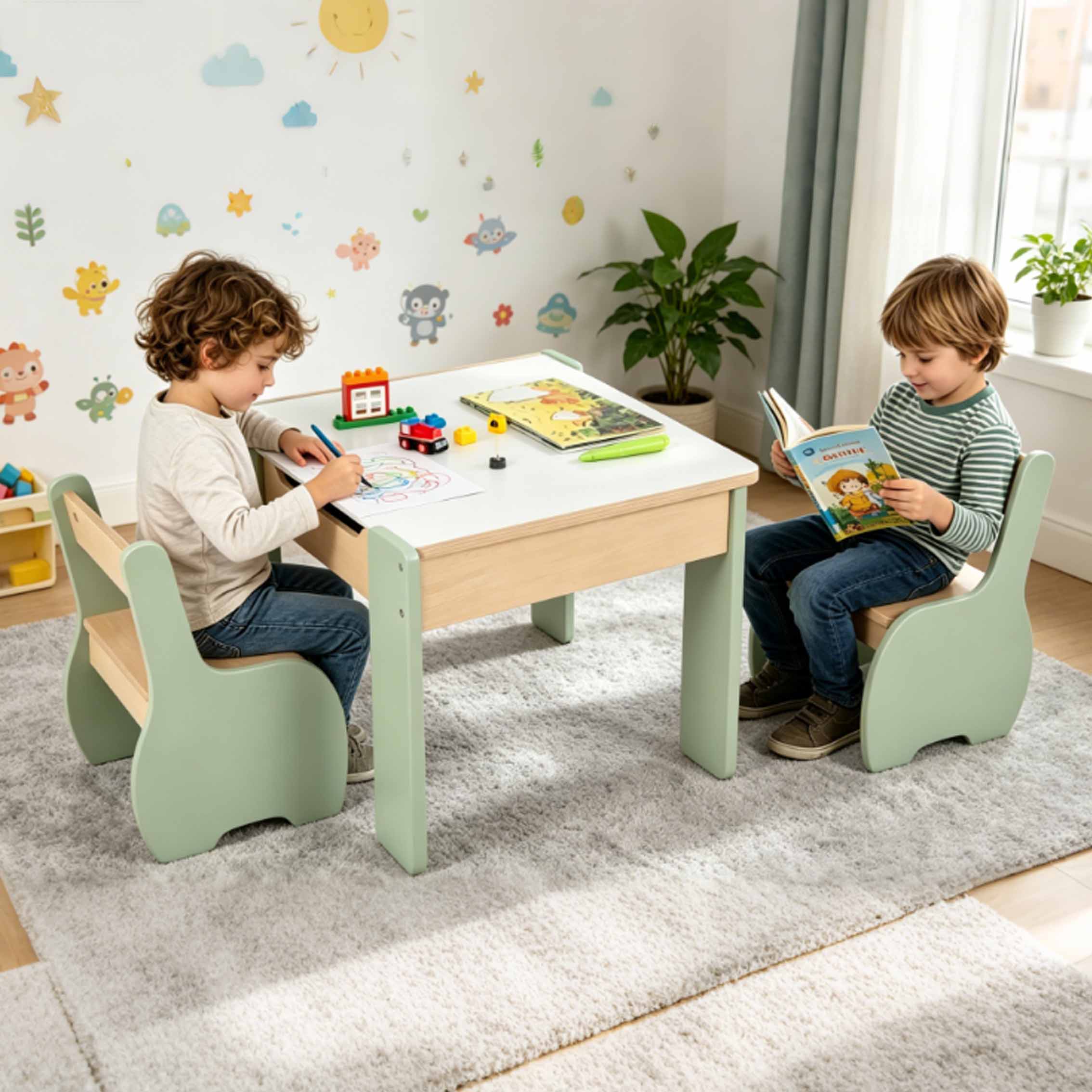 Ensemble table et chaises en b - Kids Outdoor Chair And Table avis et prix