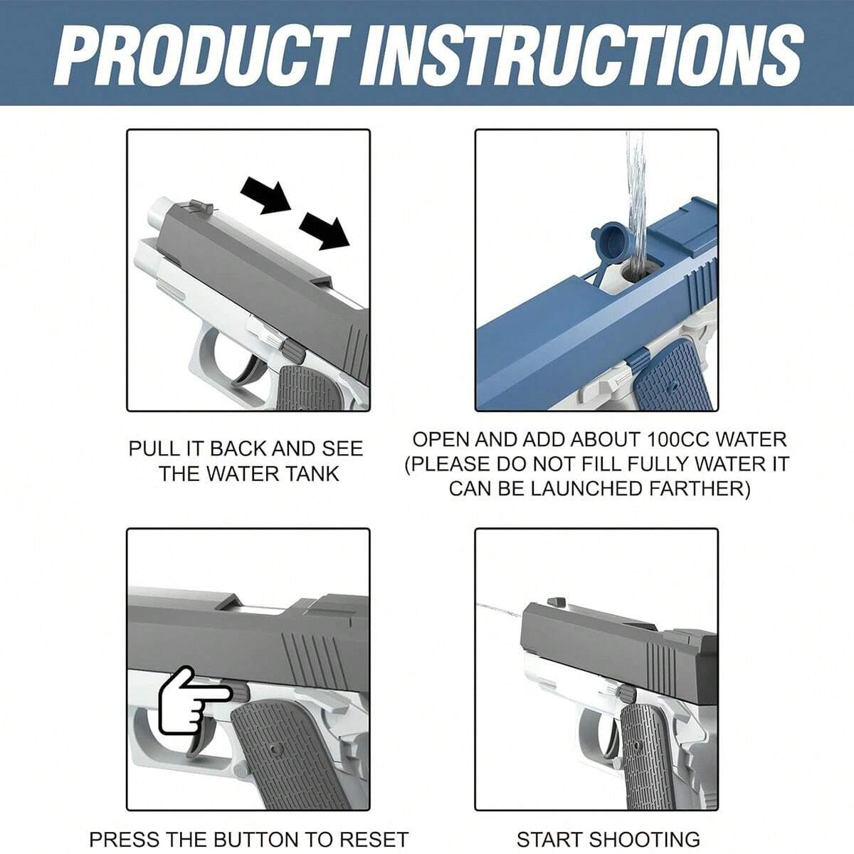 Pistolets à eau, jouets pour e - Water Gun Soaker avis et prix