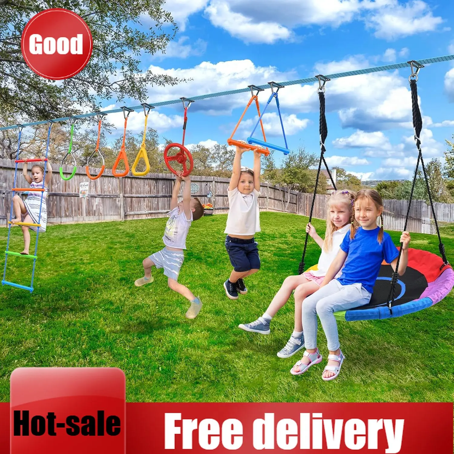 Parcours d'obstacles Ninja War - Kids Outdoor Ninja Set avis et prix