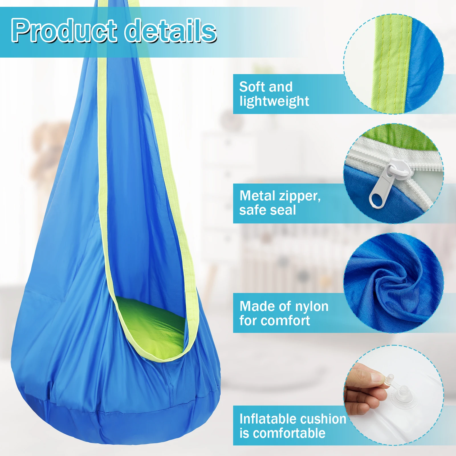 Chaise balancelle sensorielle  - Kids Outdoor Hanging Chair avis et prix