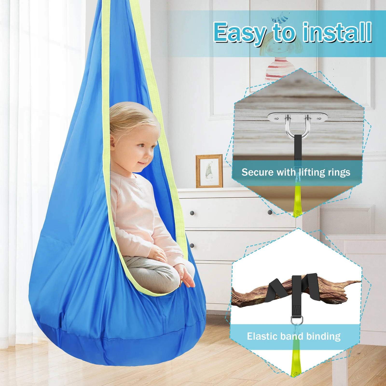 Chaise balancelle sensorielle  - Kids Outdoor Hanging Chair avis et prix