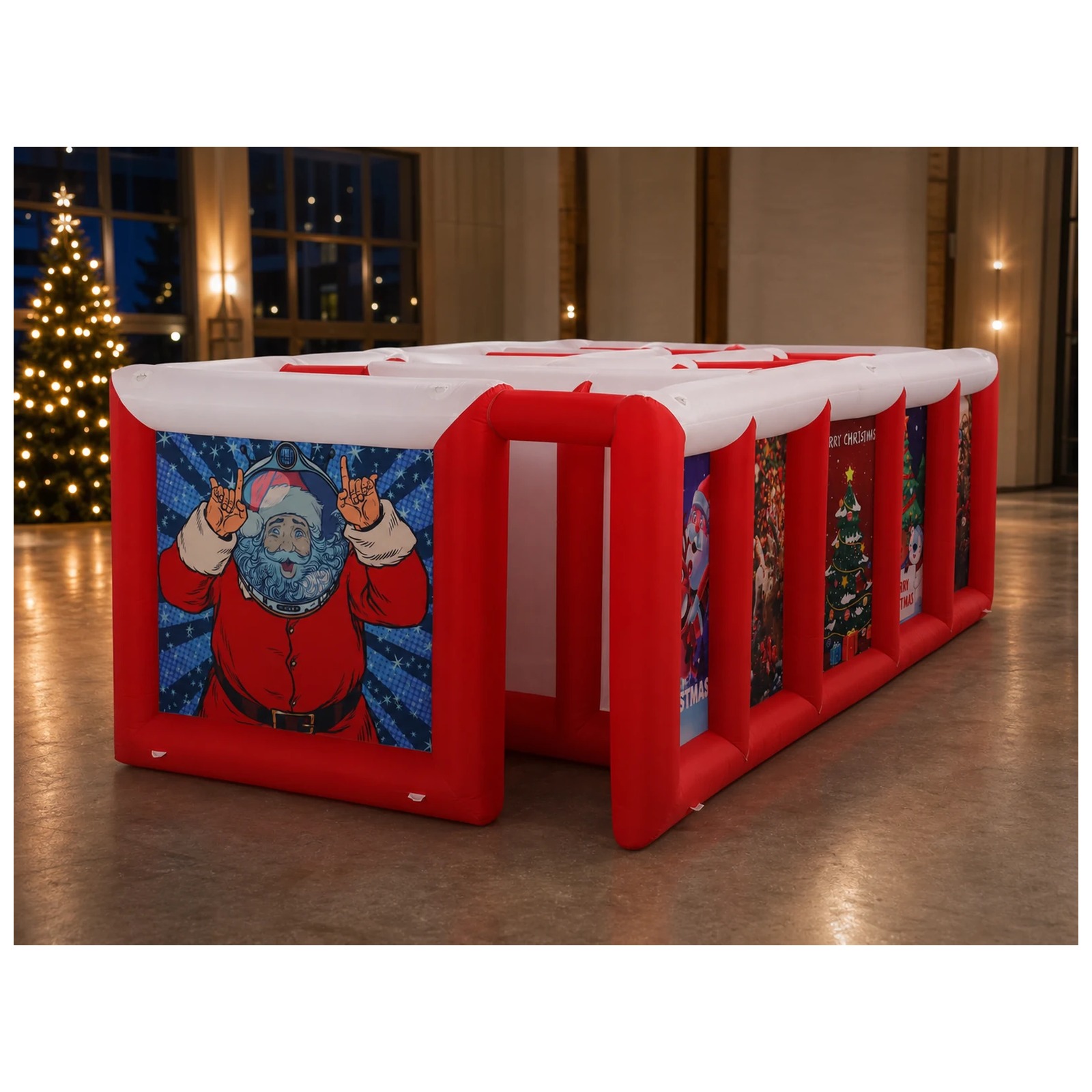 Grand labyrinthe gonflable rou - Kids Outdoor Games For Party avis et prix