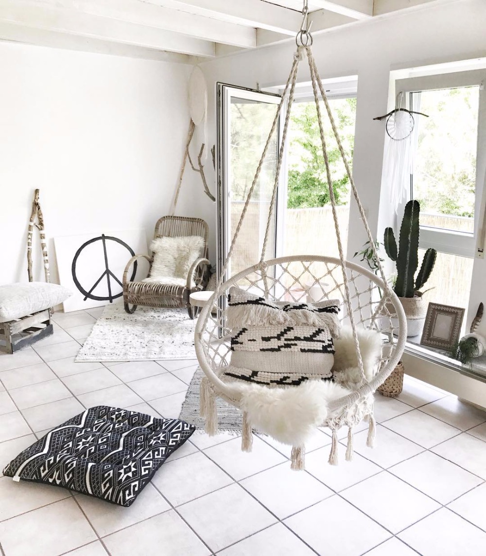 2025 jardin nordique tricoté à - Kids Outdoor Hanging Chair avis et prix